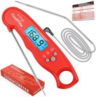 🌡️ foodville mt02 dual probe meat thermometer: waterproof, digital instant read for bbq, baking & more! logo