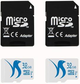 img 3 attached to FATTYDOVE Micro SD Card 32GB 2-Pack High Speed Memory Card Class 10 UHS-3 With SD Adpter Full HD Video Nintendo Gopro Camera Canon Nikon DJI Drone(32GB U3 2 Pack)