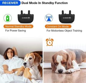 img 2 attached to FREWIK 1650Ft Remote Dog Training Collar - Programmable Electric Shock Collar for Dogs, Waterproof & Rechargeable Bark E-Collar w/Beep, Vibration, Shock, No Shock, Lanyard, Light, and Sleepless Mode