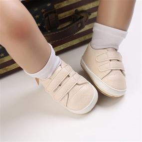 img 3 attached to 👟 TAREYKA Soft Sole Infant Baby Boys and Girls Anti-Slip Sneakers - Perfect First Walker Shoes for Newborns and Toddlers - Ideal Outdoor Crib Shoes