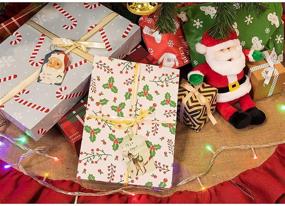 img 2 attached to 🎁 Открытки для подарков на Рождество - 120 штук с золотистыми нитями, ручкой для подвешивания, Различные этикетки для праздничных подарков и сувениров - 6 праздничных винтажных дизайнов, бумага плотностью 270 г/м2, размером 2,2 x 3,5 дюйма.