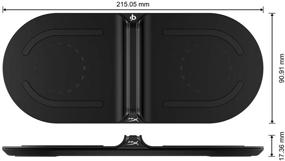 img 3 attached to HyperX Chargeplay Base: Dual Qi Wireless Charger for Qi-Enabled Devices - Charge Two Devices Simultaneously with Battery Indicators and AC Wall Adapter - HX-CPBS-A