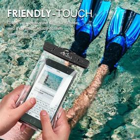 img 1 attached to 📱 MoKo Waterproof Phone Pouch [3 Pack]: Underwater Phone Case for iPhone 13/12/11 Pro Max, Galaxy S21/S10, Note 10/9 - Keep Your Device Dry with Lanyard!