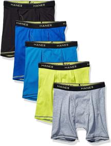 img 4 attached to 🩲 Hanes Boxer Brief Assorted Solids Boys' Clothing: Comfy and Stylish Underwear for Boys