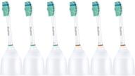 6-pack brushmo replacement toothbrush heads compatible with sonicare e-series hx7022 - efficient oral care solution logo