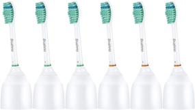 img 4 attached to 6-Pack Brushmo Replacement Toothbrush Heads Compatible with Sonicare e-Series HX7022 - Efficient Oral Care Solution