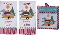 kay dee camping towels potholder logo