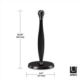 img 3 attached to 🖤 Black Free Standing Umbra Tug Modern Paper Towel Holder for Improved SEO