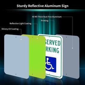 img 2 attached to Reserved Reflective Aluminum UV Protected Weatherproof Occupational Health & Safety Products