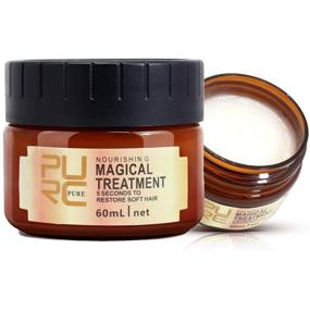 img 4 attached to 🌟 5-Second Hair Mask: Deep Conditioner for Dry Damaged Curly Hair, Restorative & Magical Treatment