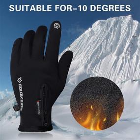 img 1 attached to 🧥 Stay Comfortable and Protected with Bellady's Thermal Waterproof Driving Weather Men's Accessories