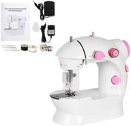 portable electric mini sewing machine with dual speed and double thread - complete sewing kit logo