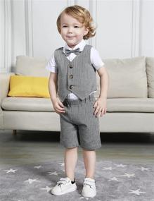 img 3 attached to 👔 Gentleman's Guide: Elegant Formal Light Boys' Clothing by DESIGN