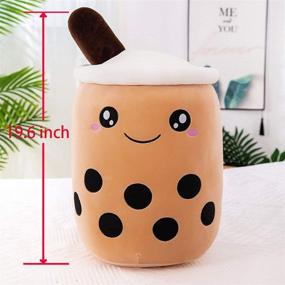 img 3 attached to 🧸 19.6 Inch Brown Pearl Milk Tea Bubble Plush Pillow - MDXMY Soft Boba Tea Stuffed Toy - Home Hug Pillow Gift (Brown, 19.6 in)