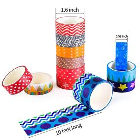 img 1 attached to 60-Piece Set of Decorative Colored Washi Tape for Scrapbooking, Bullet Journals, DIY Crafts, Gift Wrapping, Planners - Wide 15mm Roll Size, Ideal for Kids and Adults