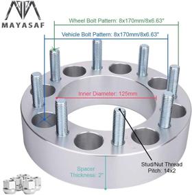 img 2 attached to Проставки MAYASAF 8X170 мм Адаптеры для шин и колес Excursion