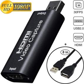 img 3 attached to 🎥 BlueAVS HDMI to USB Video Capture Card 1080P: Stream, Record & Capture Live Videos via DSLR Camcorder and Action Cam - 1080P@30Hz (Black)