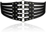 fashion womens leather stretch waistband women's accessories for belts logo