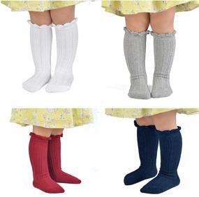 img 3 attached to 🧦 Adorable Epeius Little Uniform Ruffled Stockings: Perfect Girls' Clothing