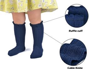 img 2 attached to 🧦 Adorable Epeius Little Uniform Ruffled Stockings: Perfect Girls' Clothing