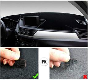 img 3 attached to 🚘 Enhance Your Land Rover's Interior with BLACKHORSE-RACING Dash Cover Mat Dashmat Dashboard for LR3 & Range Rover Sport (2005-2016)