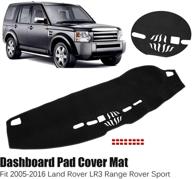 🚘 enhance your land rover's interior with blackhorse-racing dash cover mat dashmat dashboard for lr3 & range rover sport (2005-2016) logo