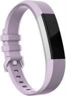 заменяемые ремешки fitbit alta/alta hr - силиконовые браслеты с дизайном закрытия в стиле часов для мужчин и женщин - совместимы и стильные логотип