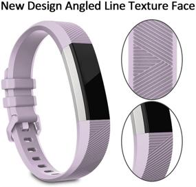 img 3 attached to Заменяемые ремешки Fitbit Alta/Alta HR - силиконовые браслеты с дизайном закрытия в стиле часов для мужчин и женщин - совместимы и стильные