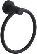 🔘 bgl 304 stainless steel towel ring: sleek black circular holder for hanging towels - simple and stylish logo