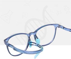 img 1 attached to 💙 Leaead Kids blue light blocking glasses with BluErase lens, TR90 adjustable frame, anti-eyestrain and anti-UV properties