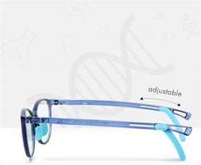 img 2 attached to 💙 Leaead Kids blue light blocking glasses with BluErase lens, TR90 adjustable frame, anti-eyestrain and anti-UV properties