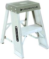 louisville ladder ay8002 extra heavy duty step stand, 300 lb, 6 in, 2' - black/white логотип