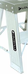 img 2 attached to Louisville Ladder AY8002 Extra Heavy Duty Step Stand, 300 Lb, 6 in, 2' - Black/White