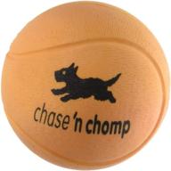 chase 'n chomp hi-bounce pet chew toy ball logo