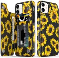 leto leather kickstand blooming sunflowers cell phones & accessories logo