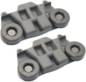 img 4 attached to High-Quality WPW10195417 Dishwasher Roller Rack Wheels (2PCS) 🔧 for Jenn-Air Lower Rack – AP6016764, PS11750057, W10195417, 1872128