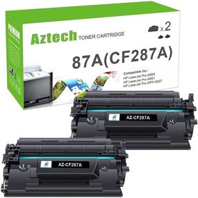 img 4 attached to High-Quality Aztech Compatible Toner Cartridge Replacement for HP 87A CF287A 87X CF287X Printer Ink - 2-Pack, Black - Ideal for HP Enterprise and Pro Series Printers