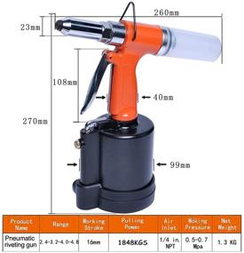 img 1 attached to Pneumatic Professional Riviting Hydraulic Riveter