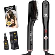 🧔 enhanced beard straightener: includes beard e-book, beard oil & hair straightening brush - ideal gifts for men and women logo