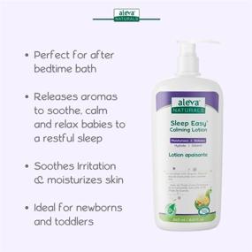 img 2 attached to 🌙 Aleva Naturals Sleep Easy Calming Bedtime Lotion for Babies and Toddlers - Lavender & Chamomile Oils, Sensitive Skin Friendly, Organic Ingredients, 8 Fl Oz