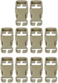 img 4 attached to 🧰 DYZD Quick Release Buckles Repair Kit - Multi-Size Plastic Buckles for Backpacks and Bags (10pcs Khaki, 25mm) - No Sewing Required