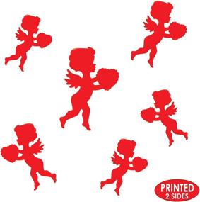 img 1 attached to 💕 Beistle Red Cupid Paper Assorted Silhouettes Decor - 6pc, Pkg of 1: Romantic Valentine's Decorations for a Memorable Celebration