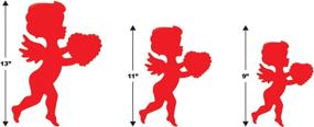 img 2 attached to 💕 Beistle Red Cupid Paper Assorted Silhouettes Decor - 6pc, Pkg of 1: Romantic Valentine's Decorations for a Memorable Celebration