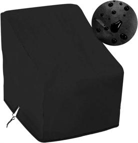 img 4 attached to 🚤 Heavy Duty Waterproof Boat Center Console Cover - 600D Polyester Canvas in Black