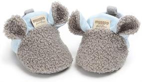 img 2 attached to 👶 RVROVIC Cozy Fleece Baby Boots with Non Skid Bottom for Warm Winter Comfort