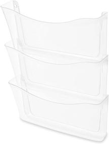img 1 attached to Rubbermaid Unbreakable Expandable Three Pocket Clear