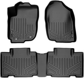 img 4 attached to 🚗 MAXLINER 2 Row Black Floor Mats for 2013-2018 Toyota RAV4 - Non-Electric/Hybrid Models