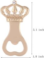 👑 crown shaped bottle opener - 24pcs baby shower return gifts for guests with exquisite gift box - ideal wedding favors, party souvenirs, decorations, and bridal shower souvenirs gift by weddparty (crown, 24) логотип