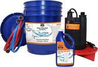 efficient chromex tankless water heater flush kit with certified liquid descaling solution and powerful extra strength pump logo