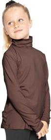 img 3 attached to 👚 Cozy and Flexible: Stretch Comfort Sleeve Turtleneck X Large Girls' Clothing for Tops, Tees & Blouses